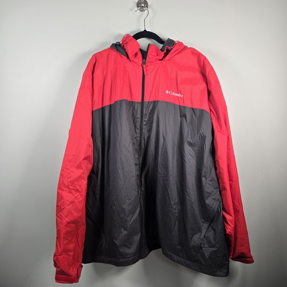 Columbia Men's Red and Gray Jacket - Picture 1 of 7
